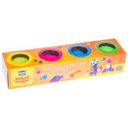 Тесто для лепки Мульти-Пульти «Енот на Луне», 04 цвета*90г, неоновые цвета, картон