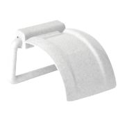 Держатель для туалетной бумаги, пластиковый, цвет мраморный/белый, IDEA