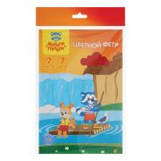 Фетр Мульти-Пульти «Приключения Енота», А4, 7л., 7цв., 2мм