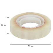 Клейкая лента 12мм*33 м канцелярские BRAUBERG