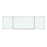 Доска магнитно-маркерная 3-х элементная 100х150/300 см, 5 рабочих поверхностей, белая, BRAUBERG, 231708