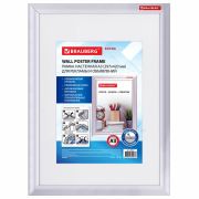 Рамка настенная с «клик»-профилем А3 (297х420 мм), алюминиевый профиль, BRAUBERG «Extra», 238221