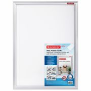 Рамка настенная с «клик»-профилем А2 (420х594 мм), алюминиевый профиль, BRAUBERG «Extra», 238222