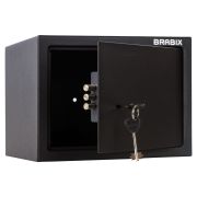 Сейф мебельный BRABIX «SF-230KL», 230х310х250 мм, ключевой замок, черный, 291146, S103BR211514