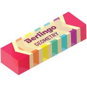 Ластик Berlingo «Geometry», прямоугольный, пластиковый, 48*15*10мм