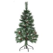 Ель новогодняя искусственная «Velvet Pinewood» 120 см, с инеем и шишками, ПВХ, ЗОЛОТАЯ СКАЗКА, 591702