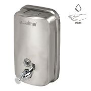 Дозатор для жидкого мыла LAIMA BASIC, 1 л, нержавеющая сталь, зеркальный, 601796