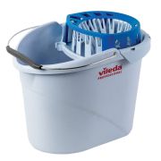 Ведро VILEDA «Супер-моп», с системой отжима для веревочных и ленточных МОПов, овальное, объем 10 л, 122705