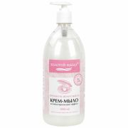 Мыло-крем жидкое с АНТИБАКТЕРИАЛЬНЫМ ЭФФЕКТОМ 1 л ЗОЛОТОЙ ИДЕАЛ «Премиум жемчужное», дозатор, 608284