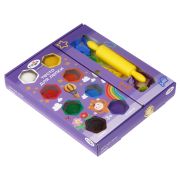 Тесто для лепки Гамма «Малыш», 8 цветов, 480г, формочки, скалка, стек, картоннная упаковка new