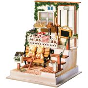 Сборная модель ТРИ СОВЫ, Румбокс «Загородная жизнь», инструменты, клей, светодиоды, батарейки, картонная коробка