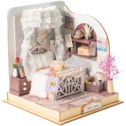 Сборная модель ТРИ СОВЫ, Румбокс «Уютная спальня», инструменты, клей, картонная коробка