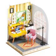 Сборная модель ТРИ СОВЫ, Румбокс «Домашний кабинет», инструменты, клей, картонная коробка