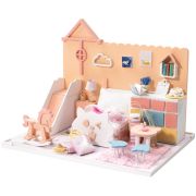 Сборная модель ТРИ СОВЫ, Румбокс «Детская комната с игровой зоной», инструменты, клей, картонная коробка