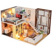 Сборная модель ТРИ СОВЫ, Румбокс «Городской лофт», инструменты, клей, светодиоды, картонная коробка