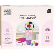 Набор для творчества ТРИ СОВЫ, топиарий «Розы», картонная коробка