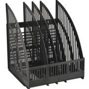 Лоток вертикальный cборный СТАММ LINE 4 отделения, черный