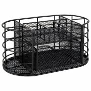 Органайзер для косметики и мелочей металлический 9 секций, MONTE VITA (МОНТЕ ВИТА), 105х218х110 мм, чёрный, 272476