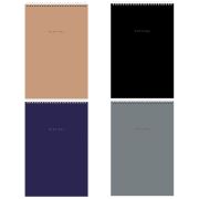 Блокнот БОЛЬШОЙ ФОРМАТ А4 198х297 мм, 80 л., гребень, подложка, клетка, BRAUBERG «Minimal Classic», 116424