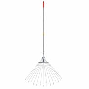 Грабли веерные проволочные раздвижные, 15 зубьев, ширина 15-58 см, черенок 115 см, ГРАНДМАСТЕР, 700348