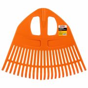 Грабли веерные пластиковые 23 зуба «ПАВЛИН», ширина 50х42 см, БЕЗ ЧЕРЕНКА, тулейка 25 мм, ГРАНДМАСТЕР, 700350