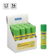 Клей-карандаш 36 г OfficeSpace «Elastic», улучшенный, дисплей, ПВП