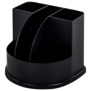 Подставка-органайзер BRAUBERG «ULTRA», 132х122х108 мм, 5 отделений, черная