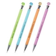 Карандаш механический 0,5 мм BRAUBERG «Diamond», корпус ассорти, хромированные детали