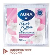 Ватные палочки Aura «Beauty», 200шт., полиэтиленовый пакет