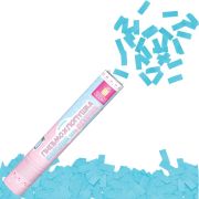 Хлопушка пневматическая 30 см, «Мальчик или девочка», бумага, голубой цвет, ЗОЛОТАЯ СКАЗКА, 592457