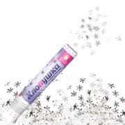 Хлопушка пневматическая 30 см «Снежинки», фольга, серебро, ЗОЛОТАЯ СКАЗКА, 592460