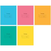 Тетрадь клетка А5 12 л. на скобе, обложка мелованный картон, ArtSpace «Одноцветная. INTENSIVE»