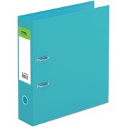 Папка-регистратор бирюзовая А4/70 мм СТАММ «Имидж» бумвинил, двухст, с карманом, ниж.мет. кант
