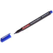 Маркер перманентный 1мм синий круглый пишущий узел Berlingo