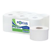 Бумага туалетная 1 слойн, 200 м/рул Focus Eco Jumbo, тиснение, белая
