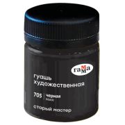Гуашь художественная Гамма «Старый Мастер», черная, 40мл