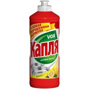 Средство для мытья посуды 450 мл «Капля» VOX лимон соль-эффект