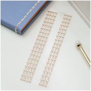 Наклейки акриловые MESHU «Gold line», 25*7,8см, стразы, 308 наклеек, инд. уп., европодвес