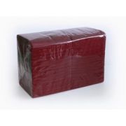 Салфетки бумажные 24*24*400л/уп Бордовые БигПак