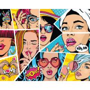 Картина по номерам на холсте ТРИ СОВЫ «Wow. Comics», 40*50, с акриловыми красками и кистями
