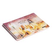 Скетчбук для акварели 20л., 260*190 Greenwich Line «Winter town», на гребне, 200г/м2