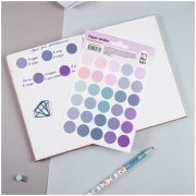 Наклейки бумажные MESHU «Trecker dots blue», 12*18см, 30 наклеек, европодвес