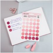 Наклейки бумажные MESHU «Trecker dots pink», 12*18см, 30 наклеек, европодвес