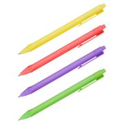 Ручка шариковая автоматическая OfficeSpace «Juicy Trio» синяя, 0,7мм, трехгранная, корпус ассорти