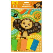 Мозаика магическая на самоклеящейся основе Мульти-Пульти «Чебурашка», 21*29,5см, из мягкого пластика, с раскраской, европодвес