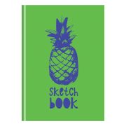 Скетчбук 100л., А5 BG «Ананас», 7БЦ, глянцевая ламинация, 100г/м2