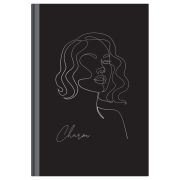 Ежедневник недатированный А5, 136л., ЛАЙТ, BG «Силуэт», soft-touch ламинация, тиснение фольгой