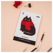 Скетчбук для рисования маркерами 50л. А5 на склейке MESHU «Cat», 90г/м2, soft touch