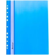 Папка-скоросшиватель с перфорацией на корешке синяя А4