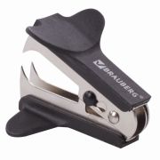 Антистеплер для скоб № 10 и № 24/6, BRAUBERG «Classic», с фиксатором, черный